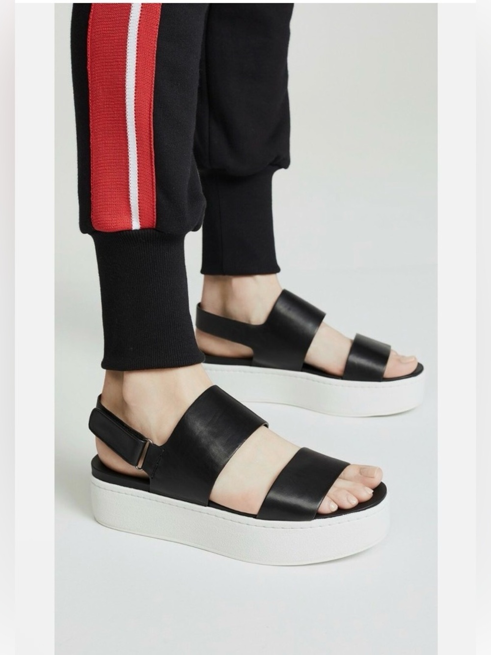 Vince Westport Leather Platform Sandals
